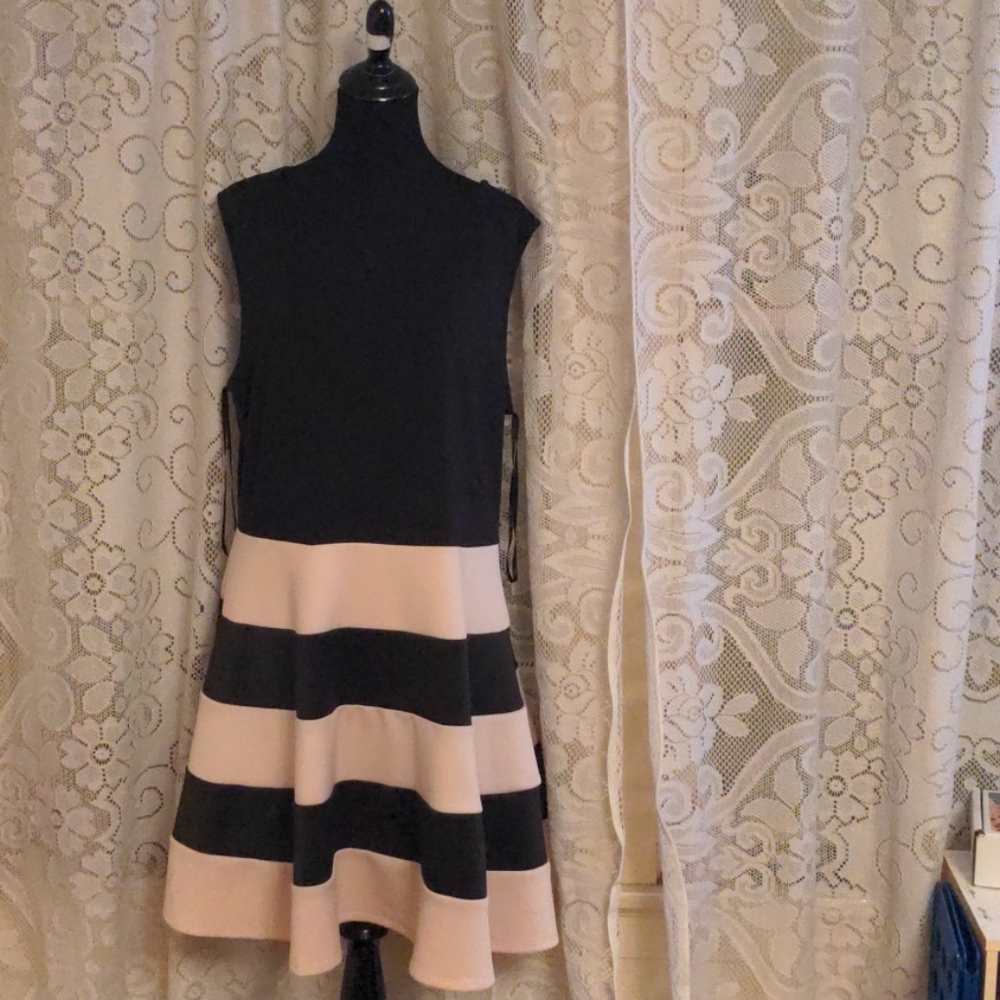 Black and tan dress